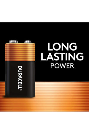 Duracell  CopperTop 9V Alkaline Batteries with Long Lasting Power - 2 Count