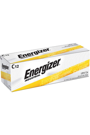 Energizer EN93 Industrial C 12 Alkaline Batteries\, Pack of 12