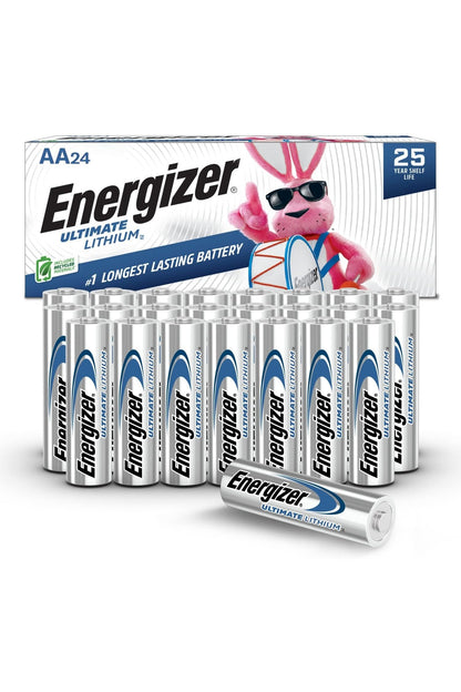 Energizer AA Batteries, Ultimate Lithium Double A Battery, 24 Count