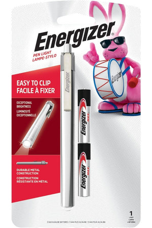 Energizer LED Pocket Pen Light Flashlight - Small, Mini, Stylus PenLight with Clip - Perfect Flashlights for Inspection, Work, Repair, AAA Batteries Included