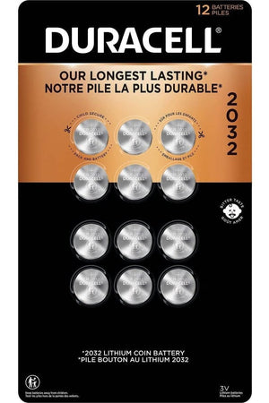 Duracell  2032 3V Lithium Coin Battery  Long Lasting Battery - 12 Count