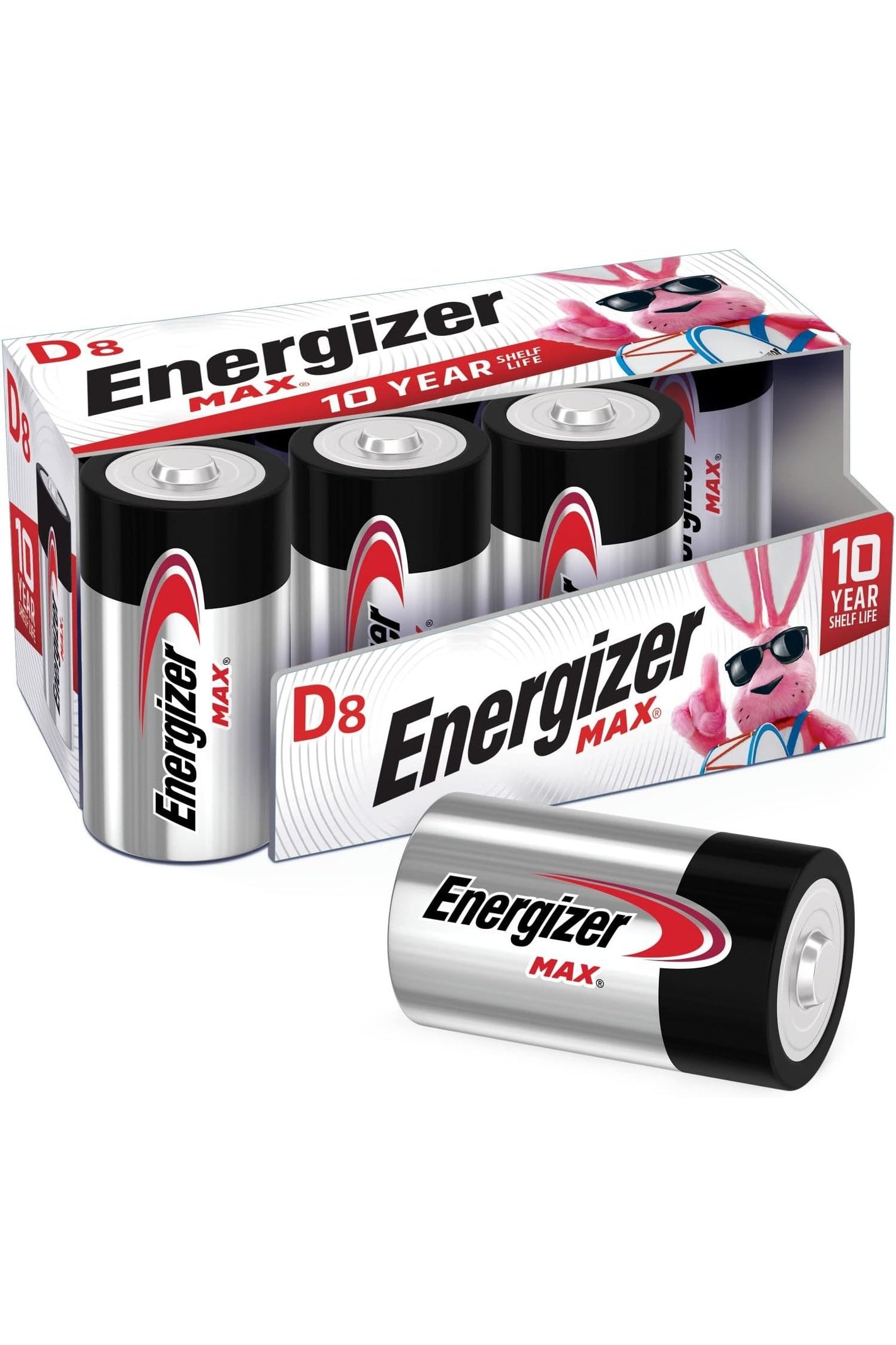 Energizer D Batteries\ D Cell Battery Premium Alkaline\ 8 Count
