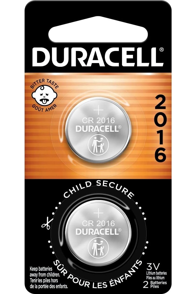 Duracell  DL2016 3 volt Coin Cell Lithium Battery - 2 Count