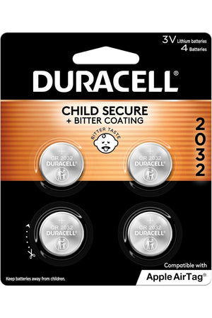 Duracell  2032 3V Lithium Coin Battery  Long Lasting Battery - 4 Count