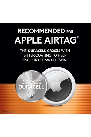 Duracell  2032 3V Lithium Coin Battery  Long Lasting Battery - 4 Count