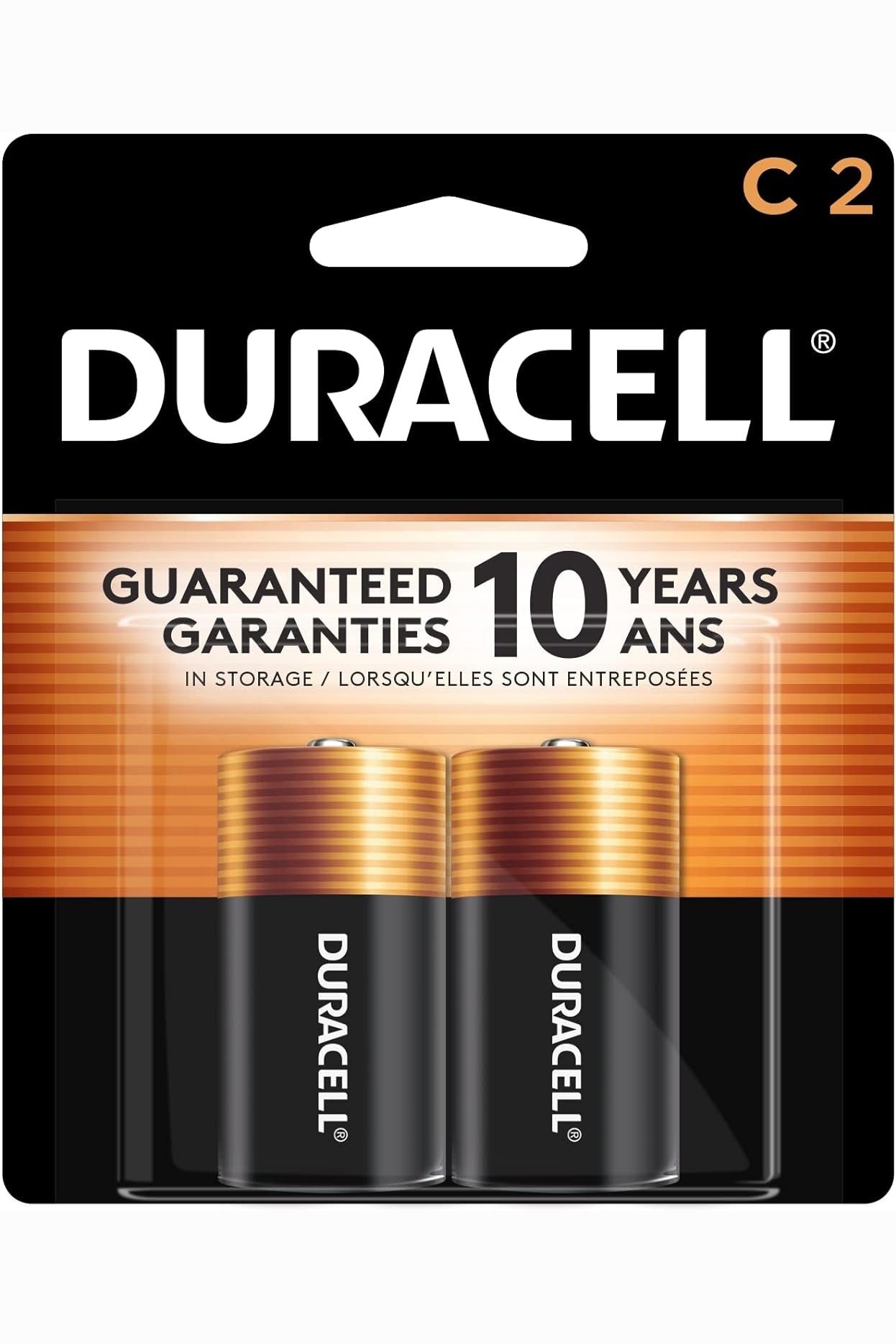 Duracell  Coppertop C Batteries with Long Lasting Power - 2 Count