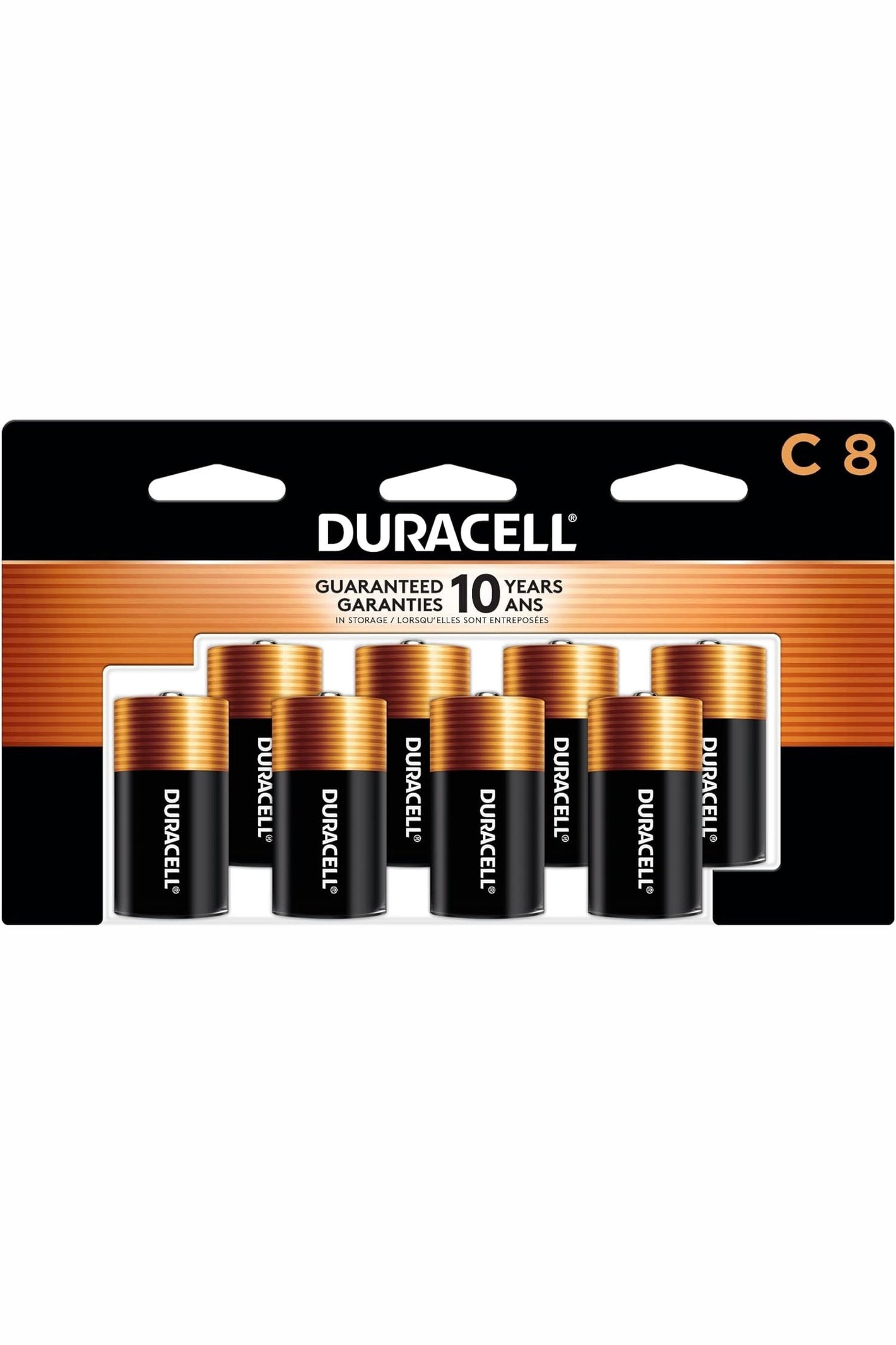 Duracell  Coppertop C Batteries with Long Lasting Power - 8 Count