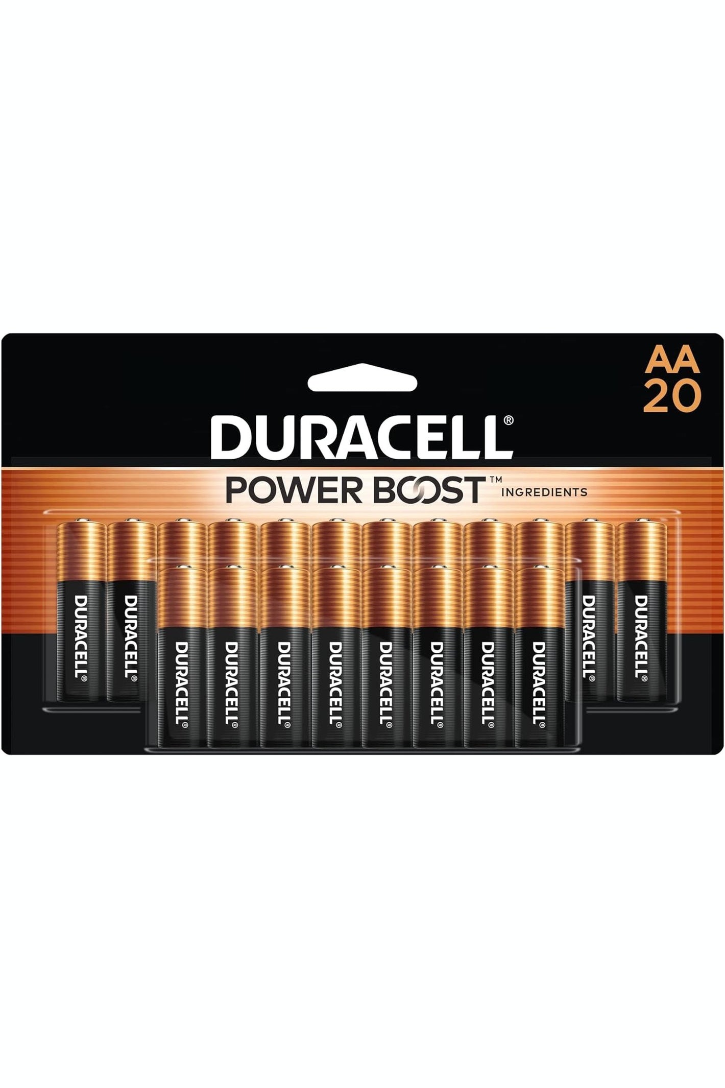 Duracell  Coppertop AA Batteries with Power Boost Ingredients - 20 Count