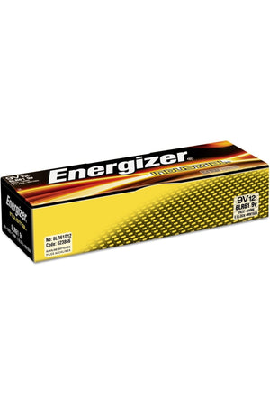Energizer Industrial 9 Volt Batteries\ Alkaline 9v Battery (12 Count)