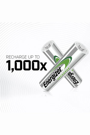 Energizer Rechargeable AA Batteries Recharge Universal AA Battery Pre-Charged 4 Count
