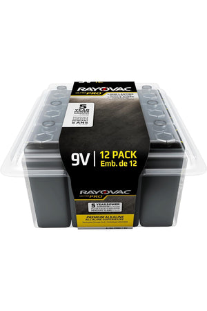 Rayovac 9V Battery Recloseable Pack - 12 Count