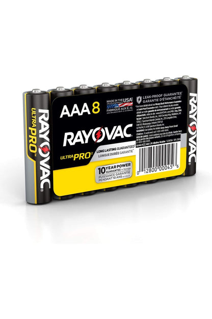 Rayovac Ultra Pro AAA Batteries Alkaline - 8 Count