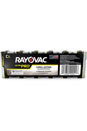 Rayovac Ultra Pro C Cell Batteries - 6 Count