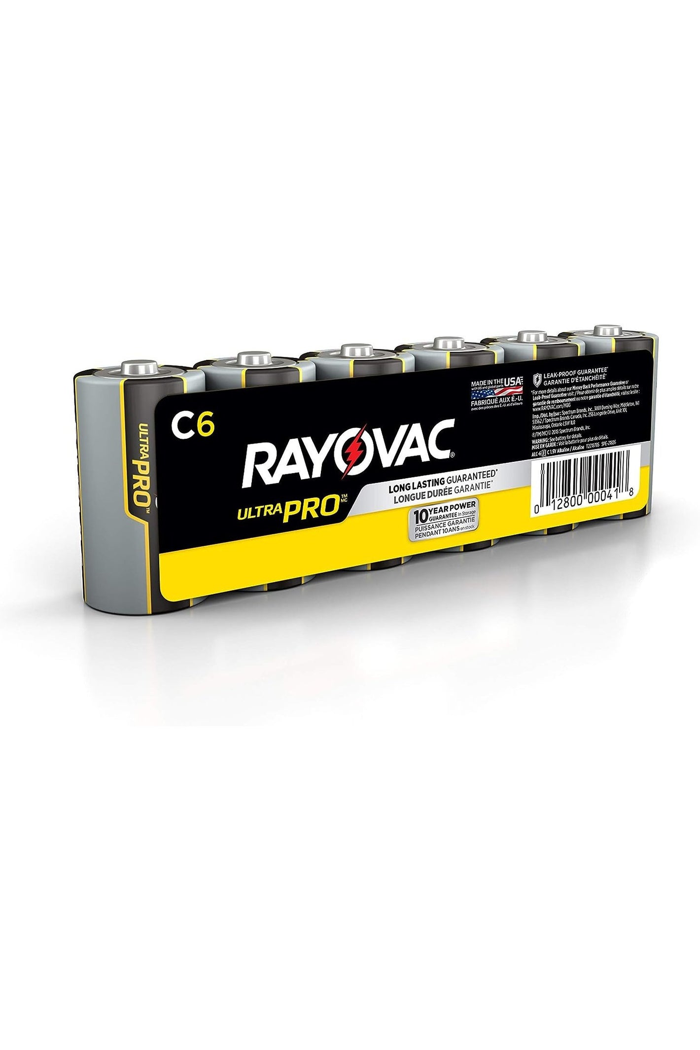 Rayovac Ultra Pro C Cell Batteries Alkaline - 6 Count