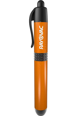 Rayovac Pen Flashlight, Value Bright Aluminum Pen Flash light, High Mode LED Flashlight for Pockets, Purses and Desks