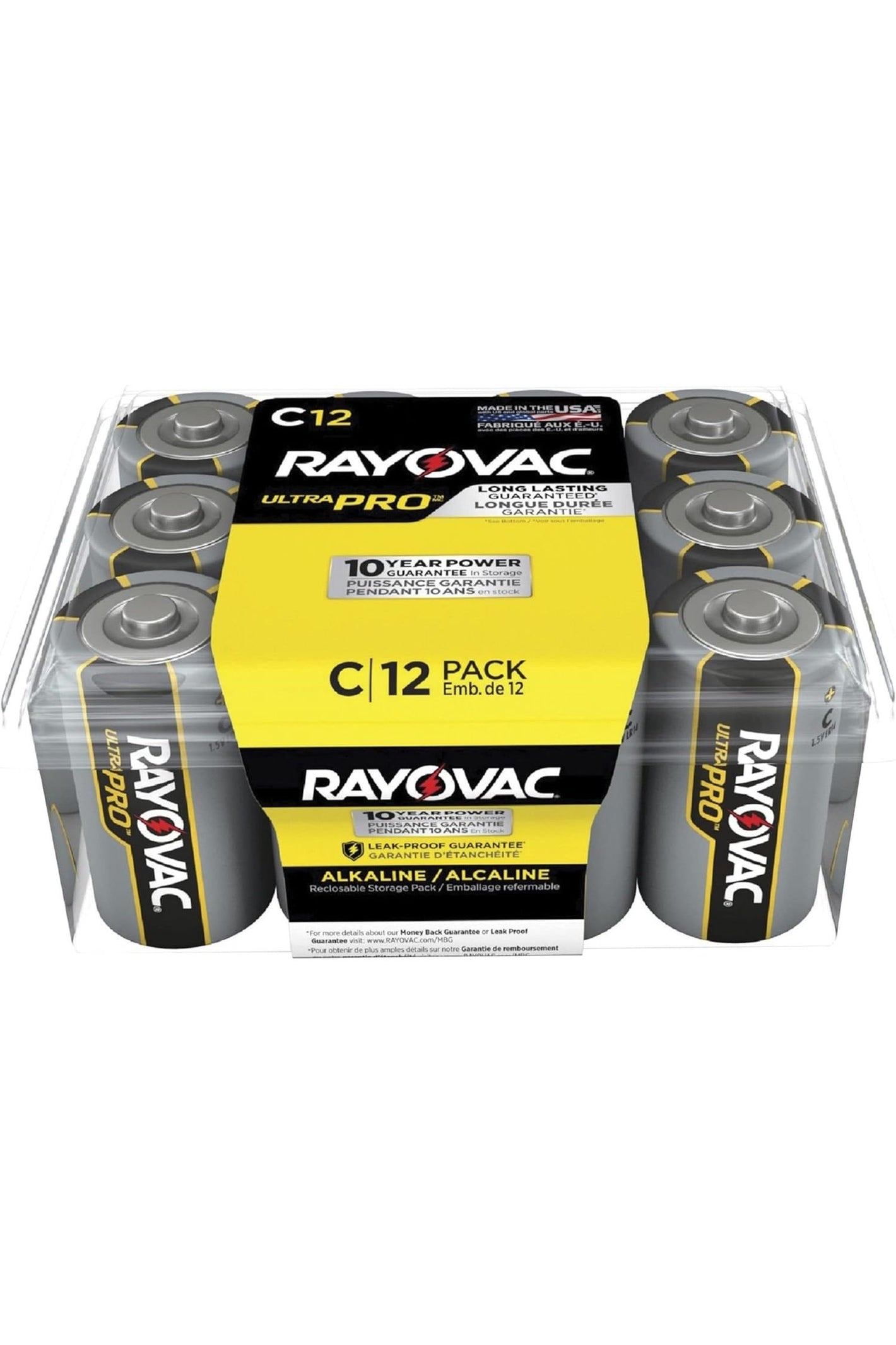 Rayovac Ultra Pro C Cell Batteries - 12 Count