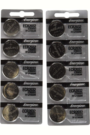 Energizer CR2032 3 Volt Lithium Coin Battery, 10 Count (Pack of 1)